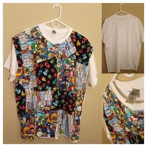 Super Mario's Bros Knit Multi Character Shirt XL